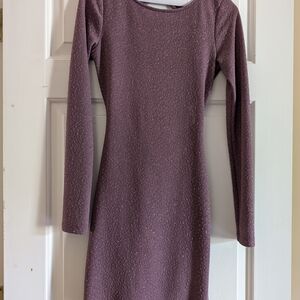 Windsor Purple Long Sleeve Bodycon Dress